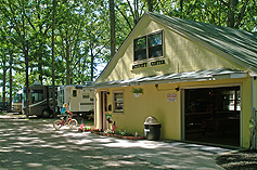 Activity Center building at Pomona RV Park & Campground.